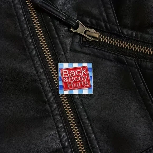 (3/$15) Back & Body Hurts Enamel Pin - Picture 2 of 3
